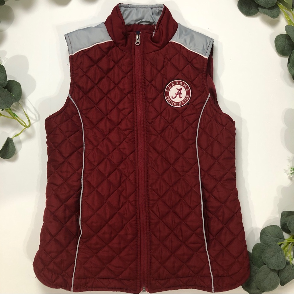 G-lll Sports by Carl Banks Vest Kid AL Crimson Tide Red Quilt Coat sz S Unisex